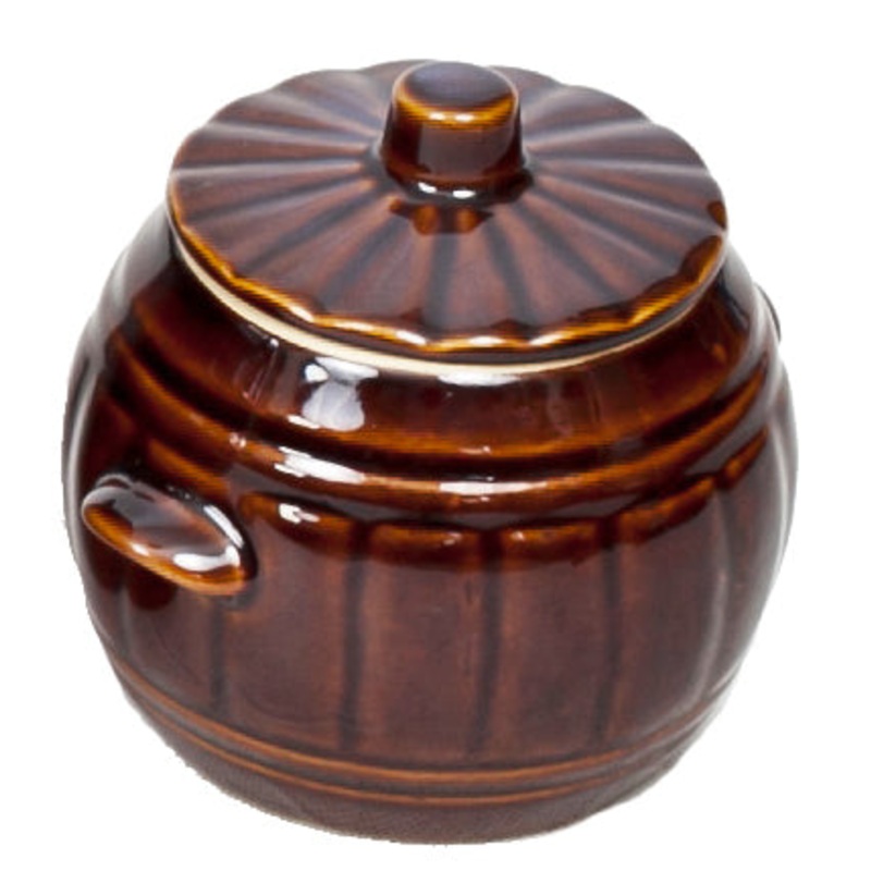 1 Liter Stoneware Pickling Crock Pot with Lid – Ogrki | KR-793-1