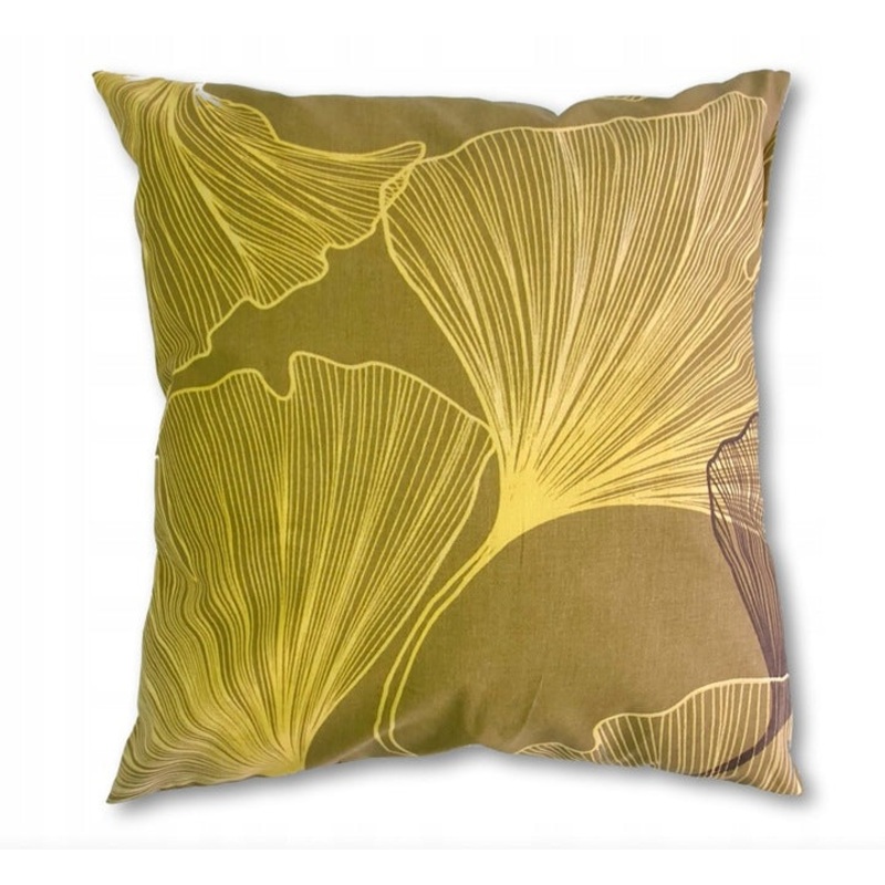 100% Cotton Gold Pillowcase with Flower Pattern – Poszewka na Poduszk Jasiek | IK-05