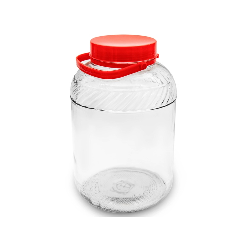 18 Liters Glass Jar with Lid and Handle | 41159-18l