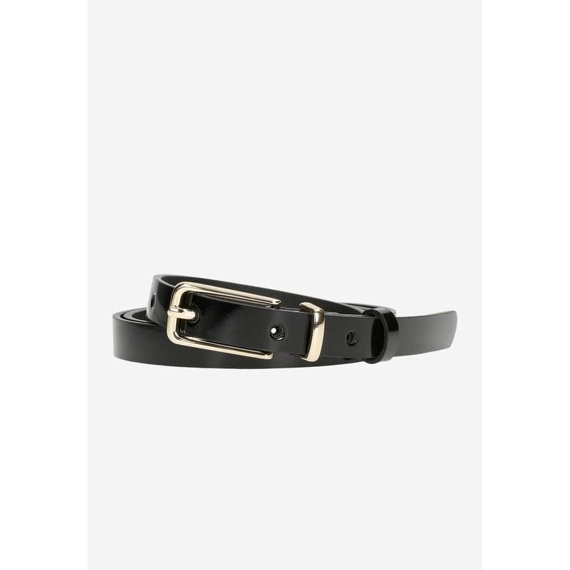 Wojas Women’s Thin Black Leather Belt | 93010-31