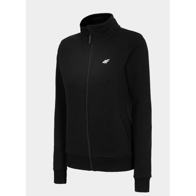 4F Women’s Black Zip Up Sweatshirt | 003-20S