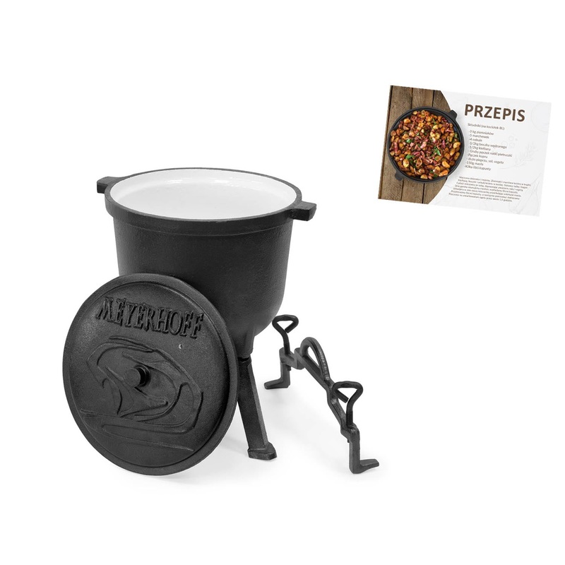 8 Liters Enameled Cast Iron Dutch Oven – Kocioek Emaliowany | 4077-8LEm