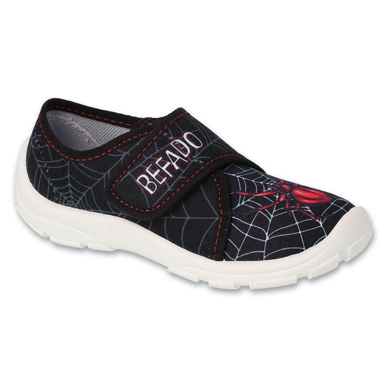 Befado Black School-Daycare Slippers / Sneakers Spider DANNY| 974X565