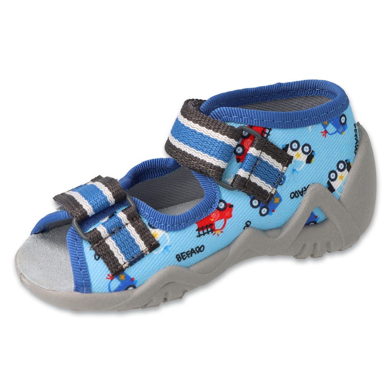 Befado Blue Daycare Slippers / Sandals SNAKE | 350P036