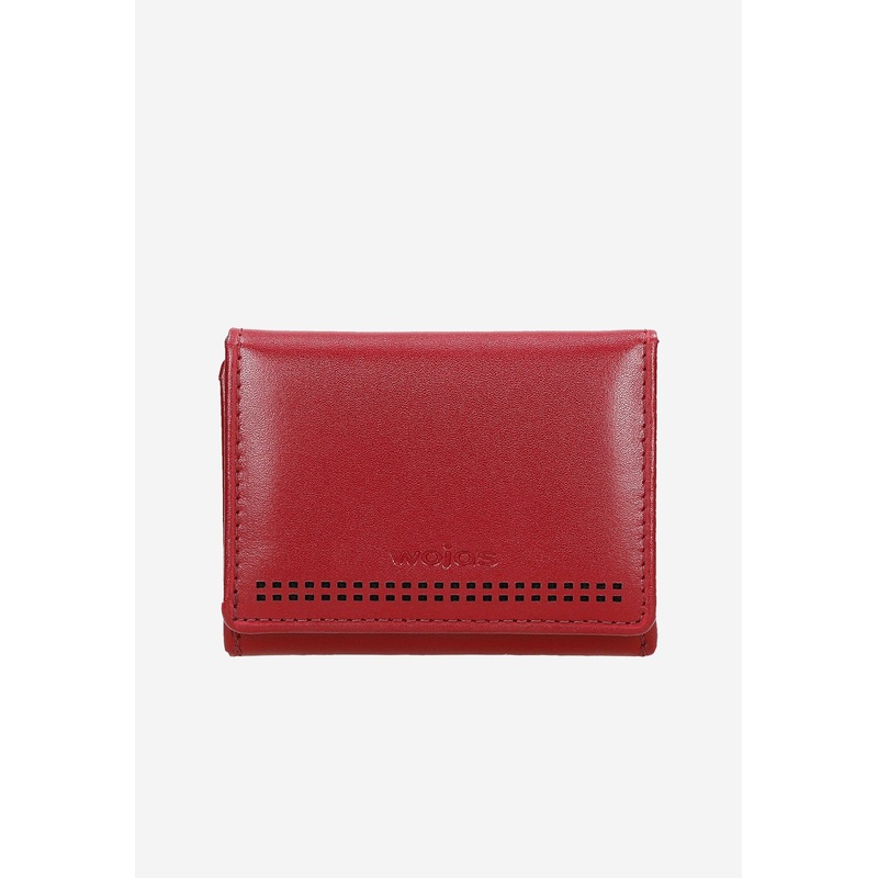 Wojas Red Small Leather Wallet | 9106755
