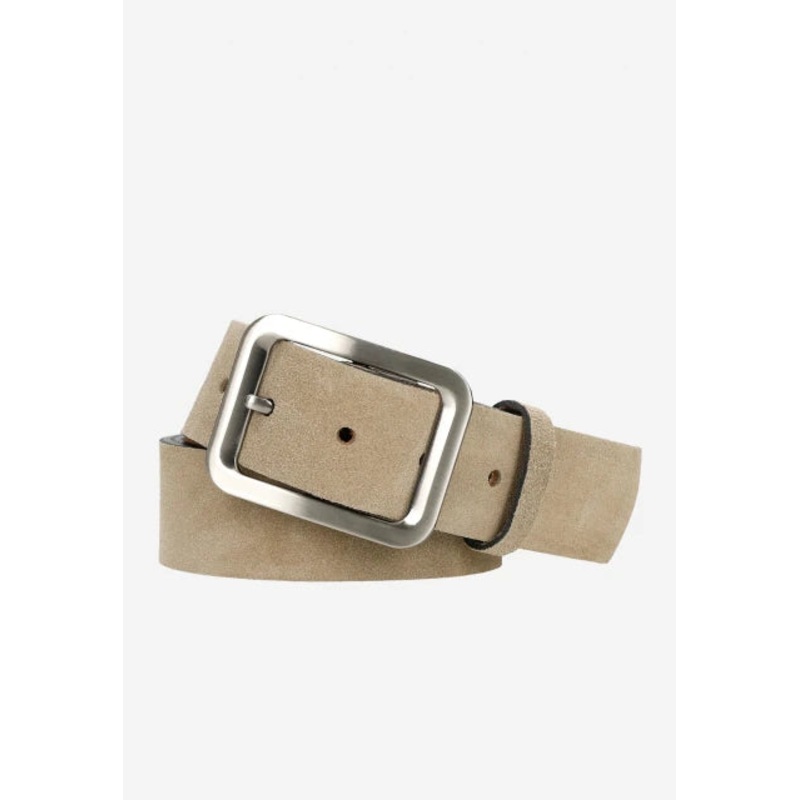 Wojas Women’s 4 cm Beige Nubuck Leather Belt | 696664