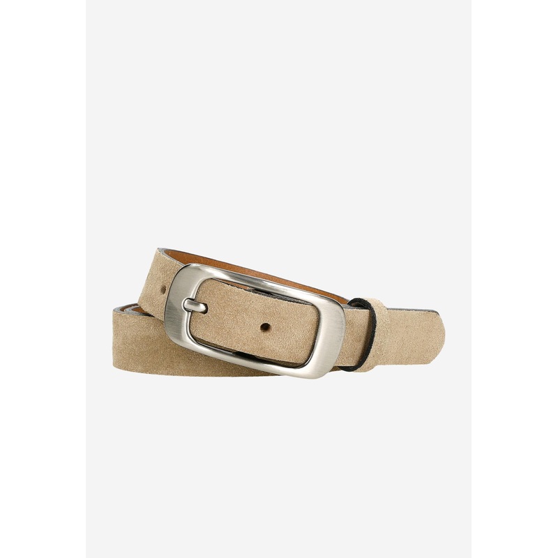 Wojas Women’s Beige Nubuck Leather Belt | 93007-64