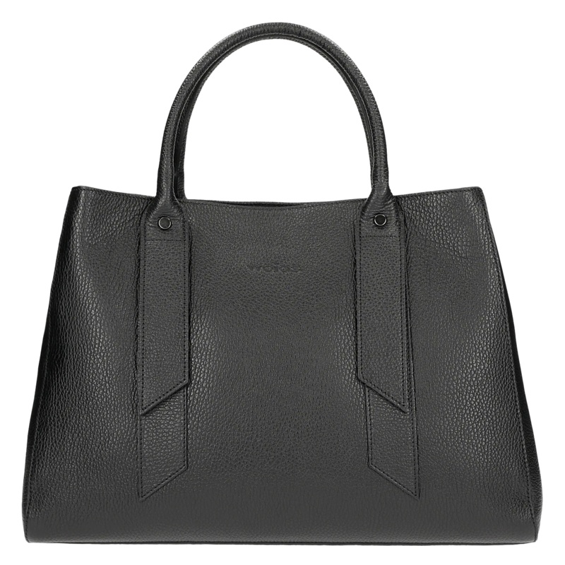 Wojas Women’s Black Leather Tote Bag | 80199-51