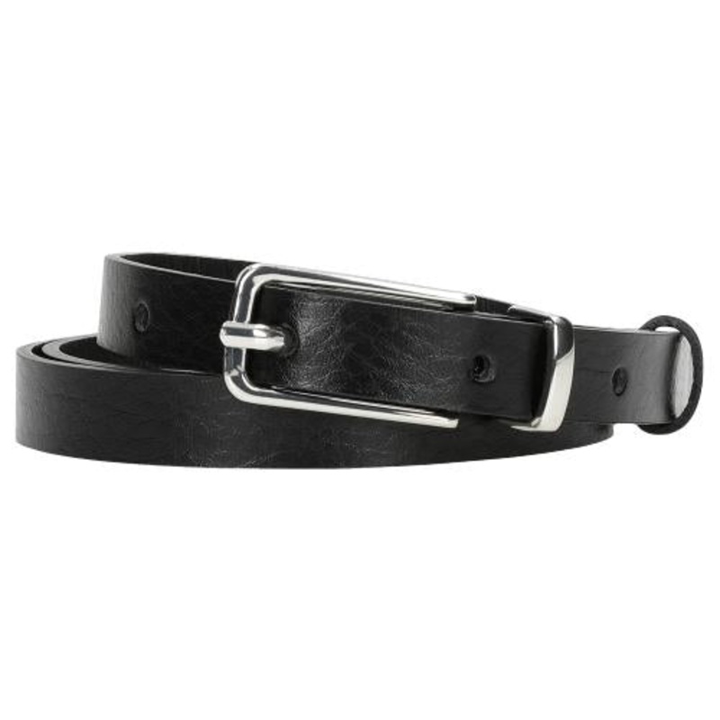 Wojas Women’s Thin Black Leather Belt | 9301051