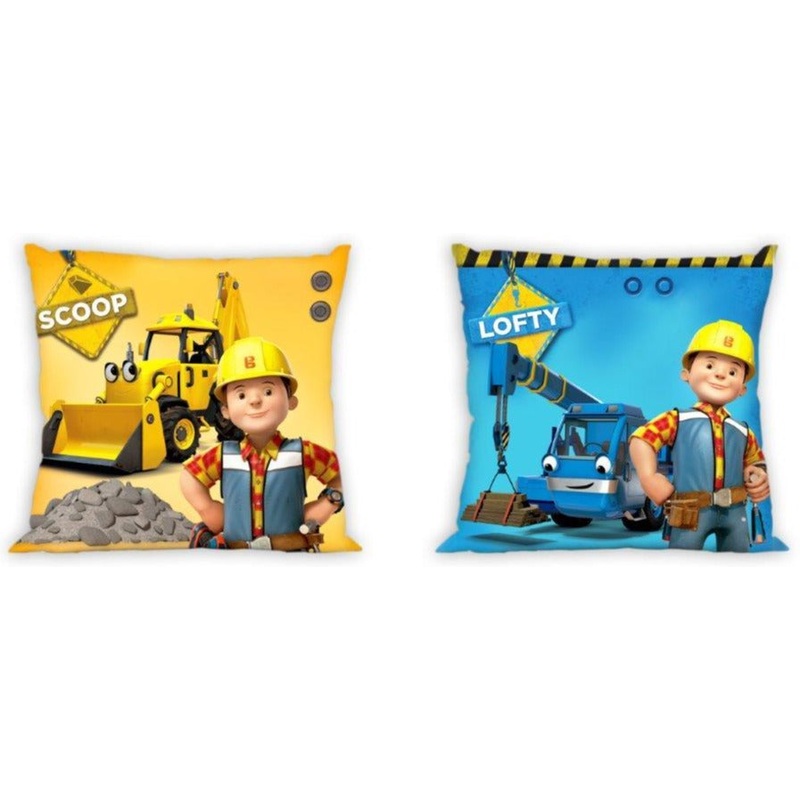 100% Cotton Bob The Builder Double-Sided Pillowcase | FAR-037