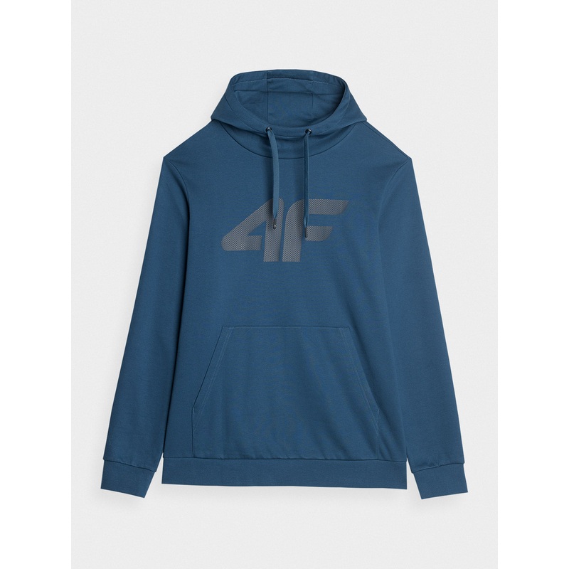 4F Men’s Dark Blue Hooded Graphic Sweatshirt | SM694-32S