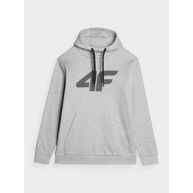 4F Men’s Gray Hooded Graphic Sweatshirt | SM694-27M