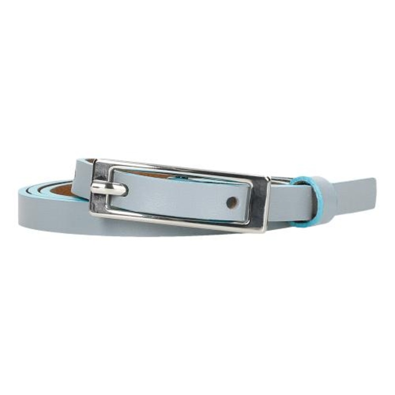 Wojas Women’s Thin Light Blue Leather Belt | 9304456