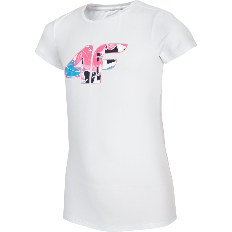 4F Girls’ White Printed T-shirt | JTSD015