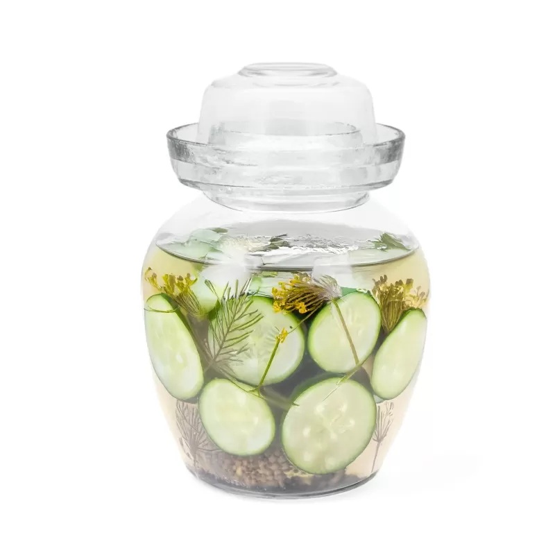 8 Liters Glass Pickling Jar with Hermetic Glass Lid | 43899-8l