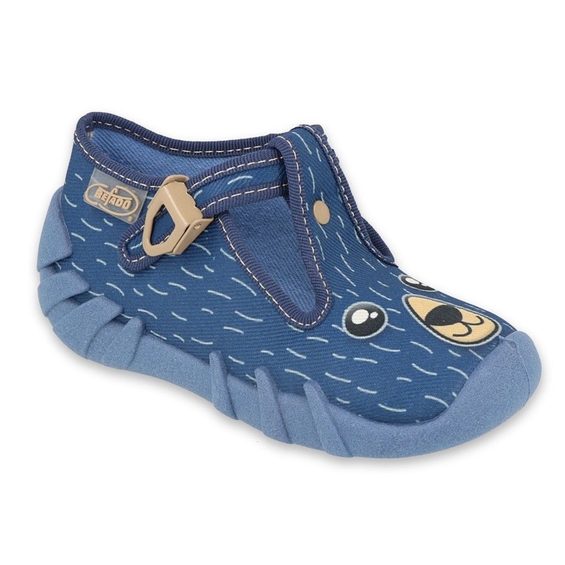 Befado Dark Blue School Slippers SPEEDY | 110P439