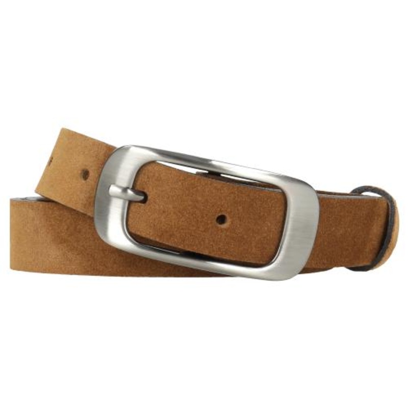Wojas Women’s Light Brown Nubuck Leather Belt | 93007-63