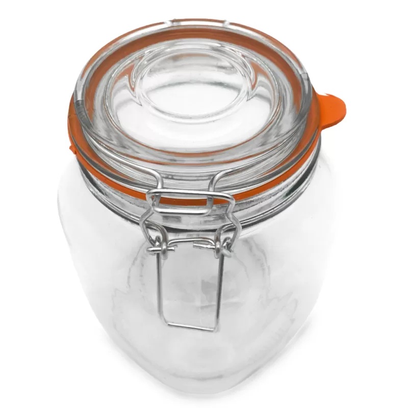 1.5 Liters Glass Jar with Airtight Lids and Leak Proof Rubber Gasket | 24309-1.5l