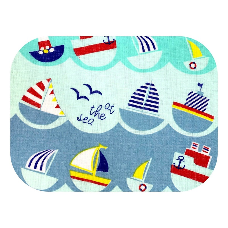 100% Cotton Multicolor Baby Swaddle – At The Sea – Pielucha | TD-906