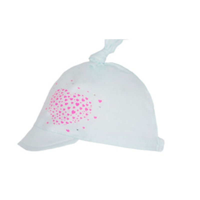 100% Cotton Summer Hat with Visor and Top Knot | 44/302