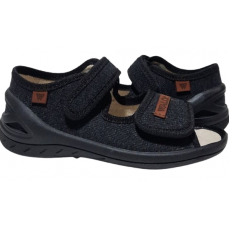 Waldi Black Sandals ADAM | 387-0