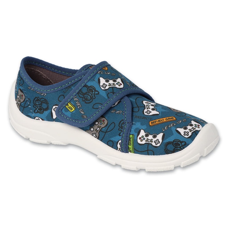 Befado Blue Sandals with Gamepads Pattern DANNY | 974X567