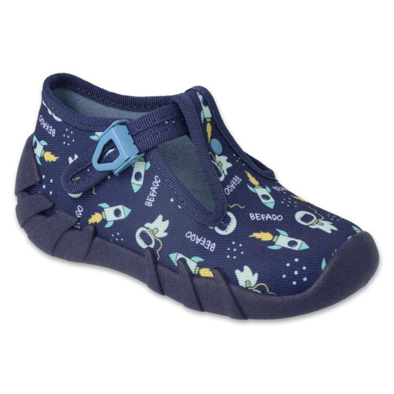 Befado Dark Blue Daycare Slippers / Sneakers SPEEDY | 110N482