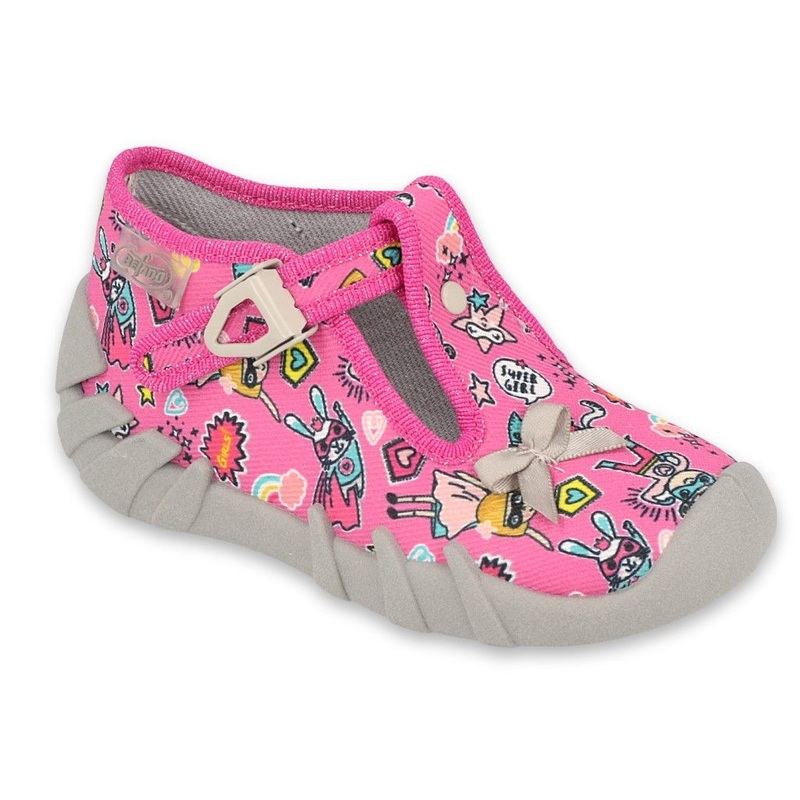 Befado Pink School Slippers SPEEDY | 110P457