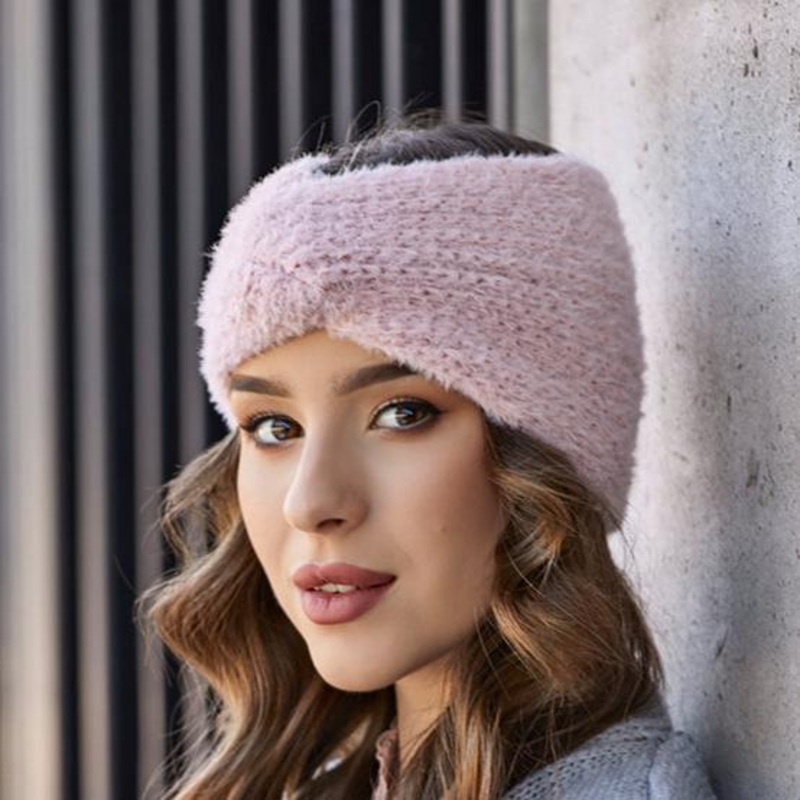 Women’s Dusty Pink Wide Ear Warmer Headband | 44/607