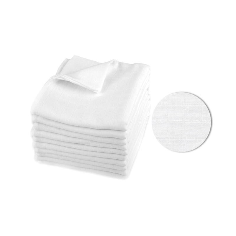 100% Cotton Classic White Baby Swaddle – Pielucha 140g/m2 | CH-536