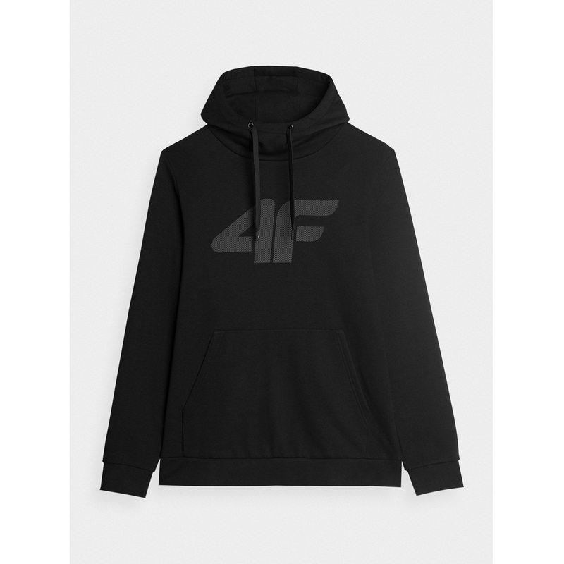4F Men’s Black Hooded Graphic Sweatshirt | SM694-20S