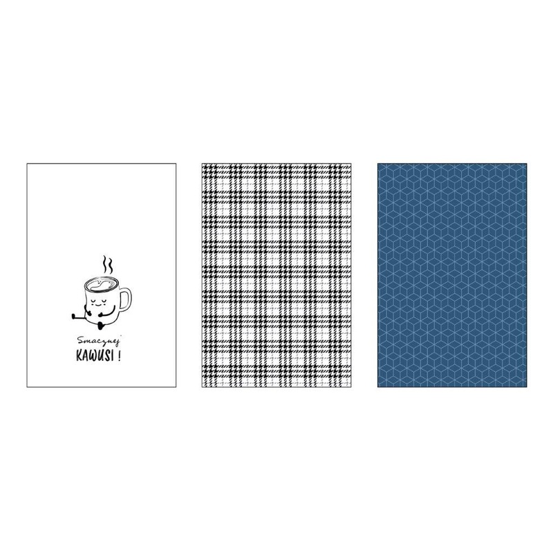 100% Cotton Dishtowel Set with -Smacznej Kawusi Print | FAR-101