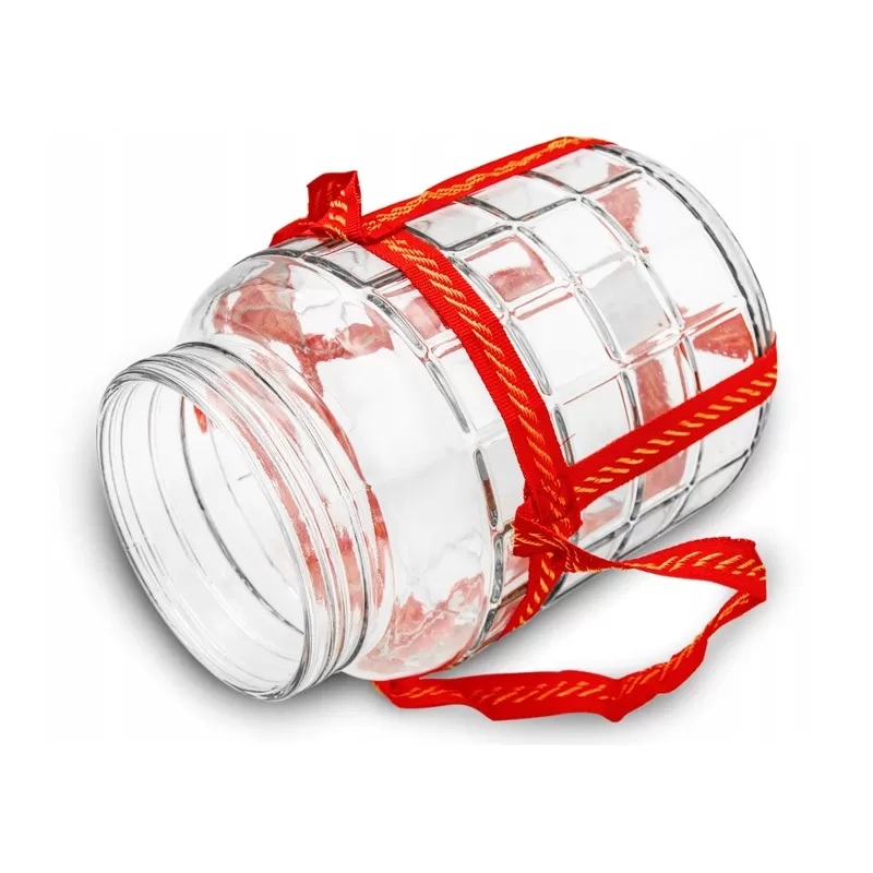 15 Liters Glass Jar with Lid and Strap Handles | 9920-15l