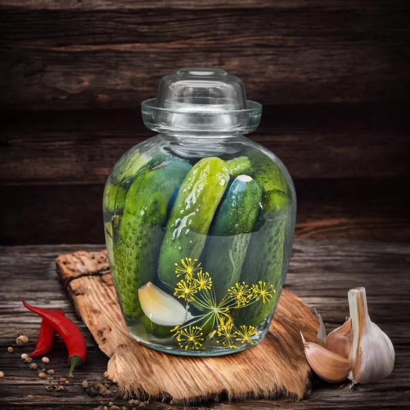 5 Liters Glass Pickling Jar with Hermetic Glass Lid | 43897-5l