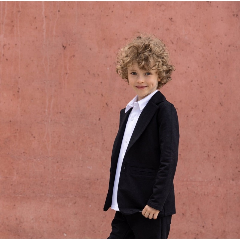 All For Kids Boys’ Black Blazer | S-153
