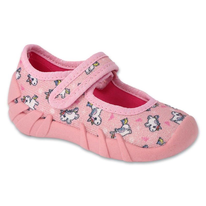 Befado Pink Daycare Slippers / Sneakers with Unicorn Pattern – SPEEDY | 109P267