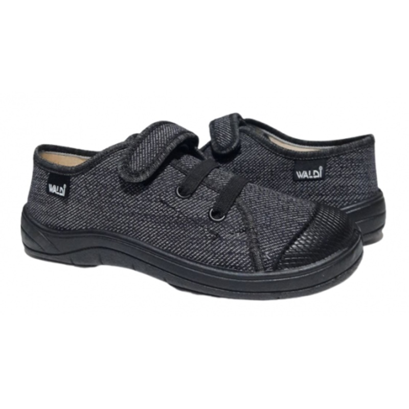 Waldi Dark Gray/Black Sneakers | 224-0-2
