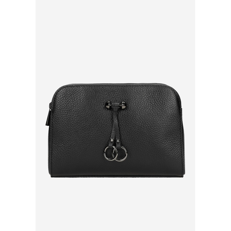 Wojas Small Black Leather Crossbody Bag | 8031051