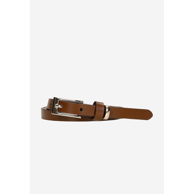 Wojas Women’s Thin Brown Leather Belt | 9307452