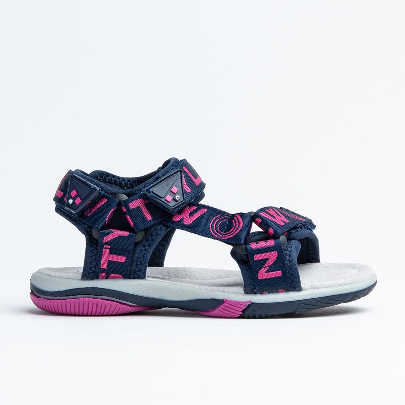 Wojtyko Girls’ Navy Blue-Pink Open-toe Sandals | 3S40821-DBP