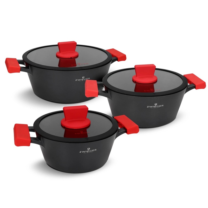 ZWIEGER OBSIDIAN Cookware 6-elements Set | ZW-EK-1655