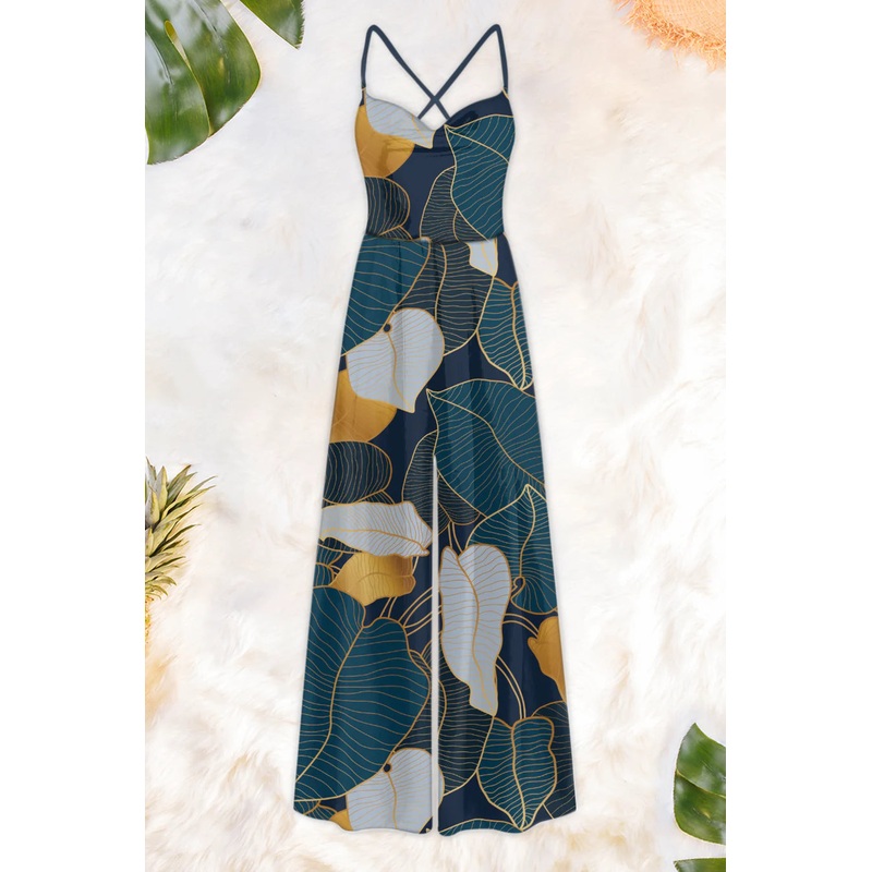 Danna Cowl Jumpsuit Daisies S