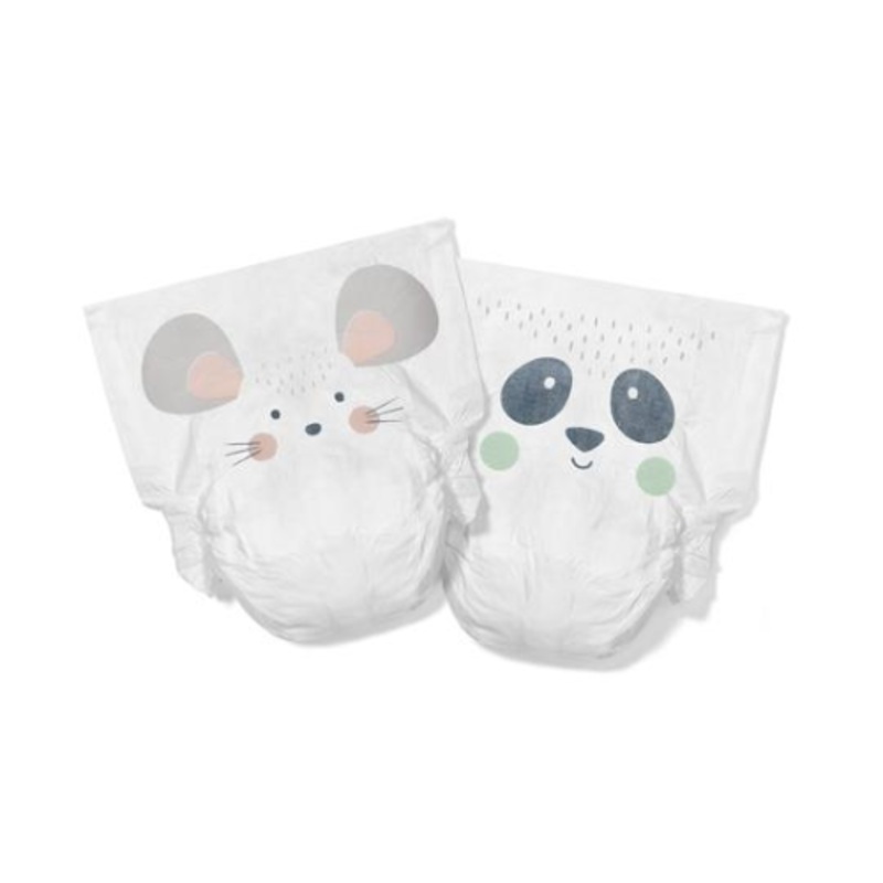 Eco Nappies, Size 2 Mouse & Panda 4-8kg Pack (40)