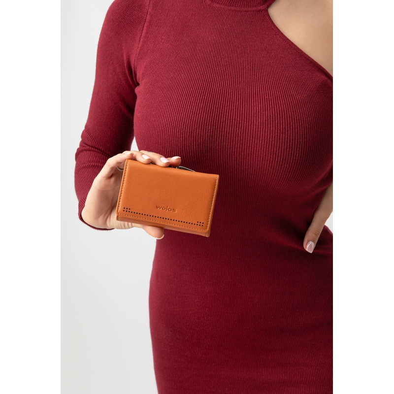Wojas Small Brown Leather Wallet | 9106653