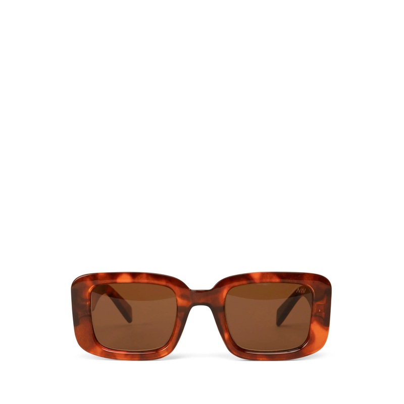 Ema-2 Round Recycled Square Sunglasses Chili