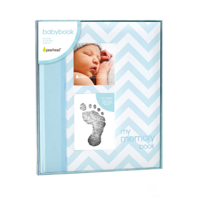 Chevron Babybook – Blue