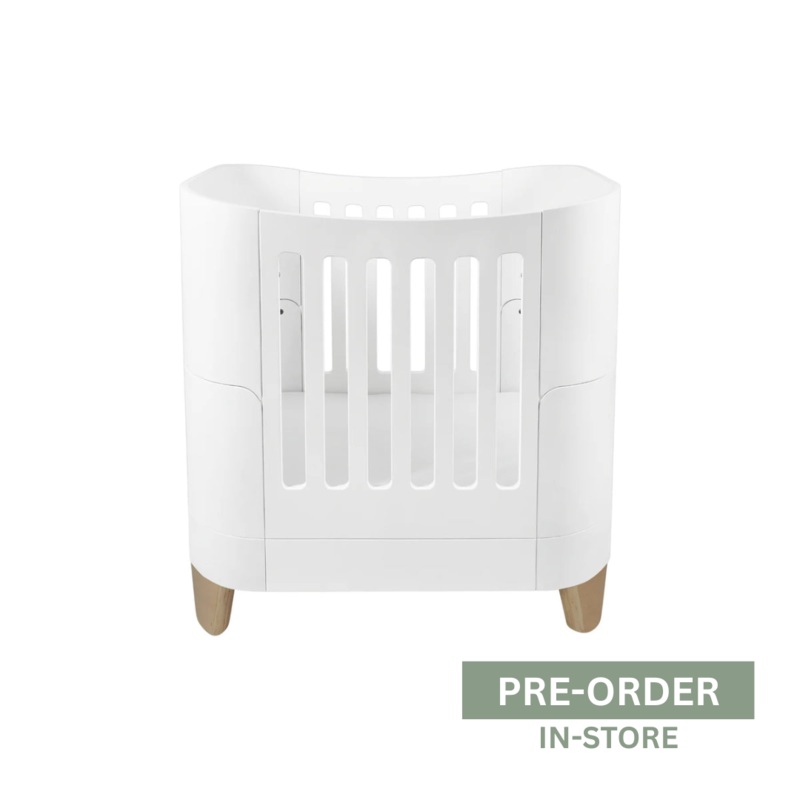 Serena Mini Cot Bed White/Natural