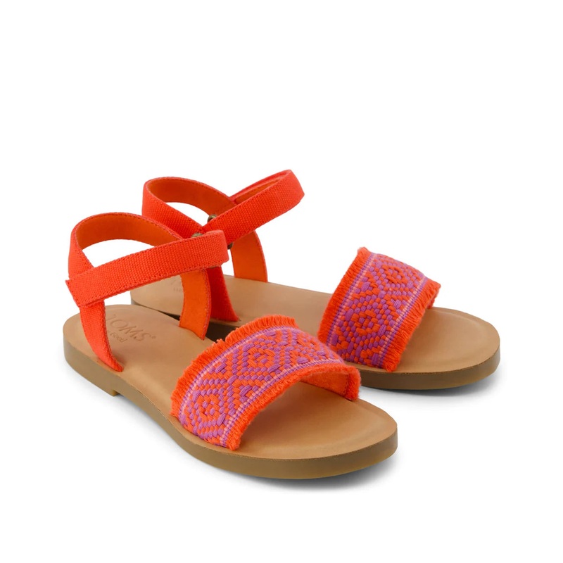 Youth Remi Ankle Strap Sandal – Flame Diamond Global Strap 30