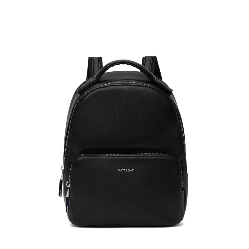 Carosm Small Vegan Backpack – Sol Black