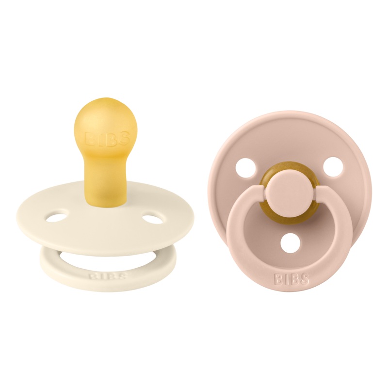 Bibs Dummy – Ivory & Blush 1